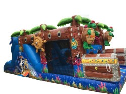 Treasure Island XL Bouncer Slide Combo